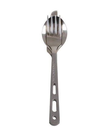 Kelioninis titaninių valgymo įrankių komplektas Lifeventure Titanium Cutlery Set