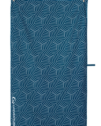 Kelioninis rankšluostis Lifeventure SoftFibre Recycled Towel Geometric Navy (150x90)