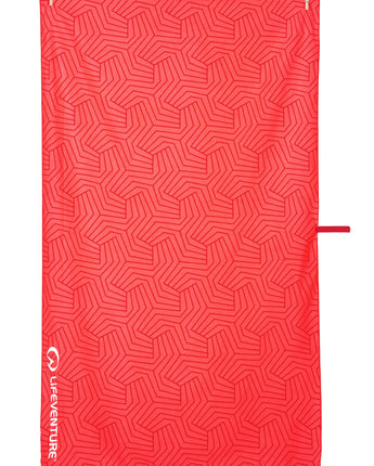 Kelioninis rankšluostis Lifeventure SoftFibre Recycled Towel Geometric Coral (150x90)