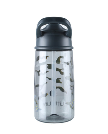 Vaikiška gertuvė LittleLife Kids Flip-Top Water Bottle, 550 ml. (Camo)