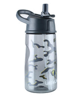 Vaikiška tritano gertuvė LittleLife Kids Flip-Top Water Bottle, 550 ml. (kamufliažo pilka)