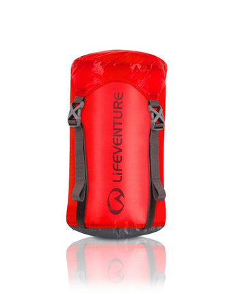Kompresinis maišas Lifeventure Ultralight Compression Sack (5 / 10 / 15 litrų talpos) - 5 litrų - raudonas